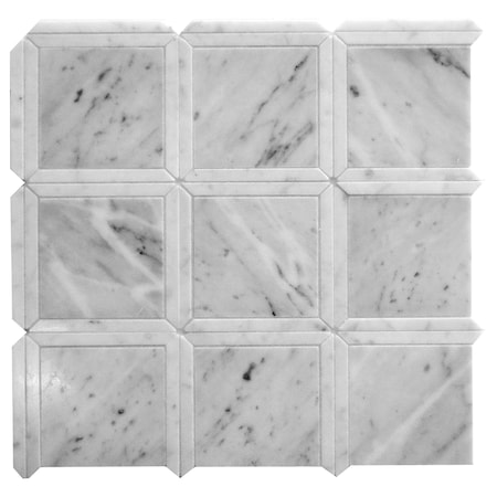 Apollo Tile Sample of Antique Square 12"x12" Marble Mosaic Tile APLDC99S01EC15 Sample